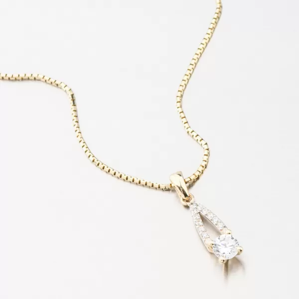 Zlatý přívěsek se zirkony 53GZZ-8051-ZL