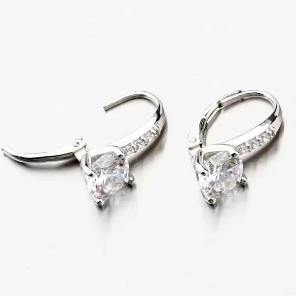 Stříbrné náušnice se zirkony PKL-2153