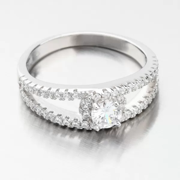 Dva stříbrné prsteny se zirkony GST-11515