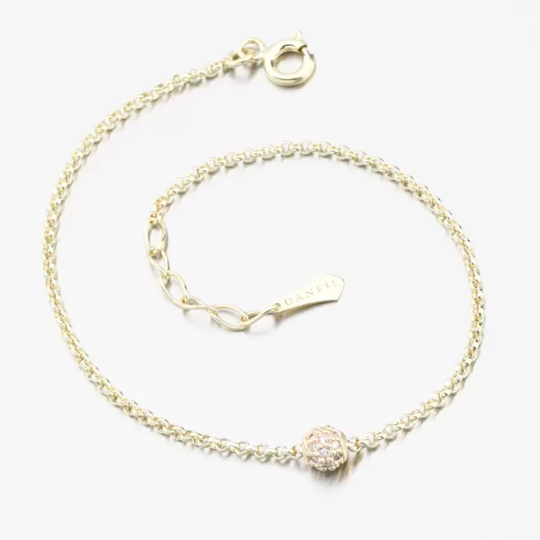 Dámský náramek žluté zlato 585 zirkon DZF5726-ZL-ZIR