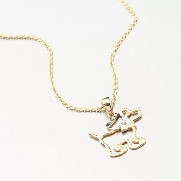 Zlatý přívěsek pes 13R-414