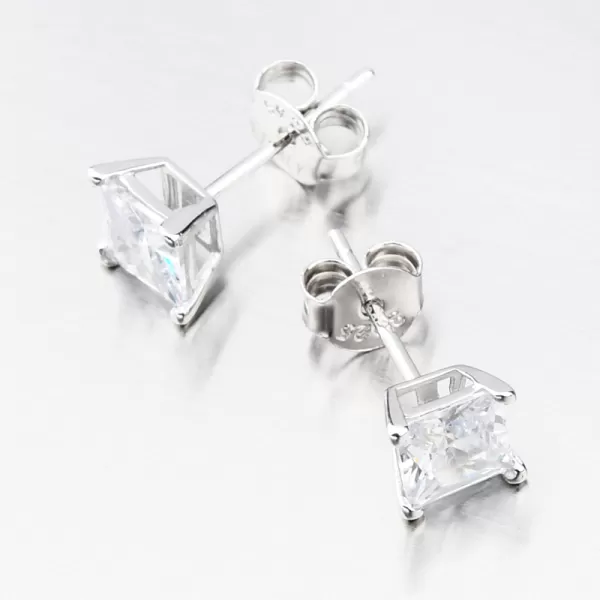 Stříbrné náušnice pecky se zirkonem UPST-122554