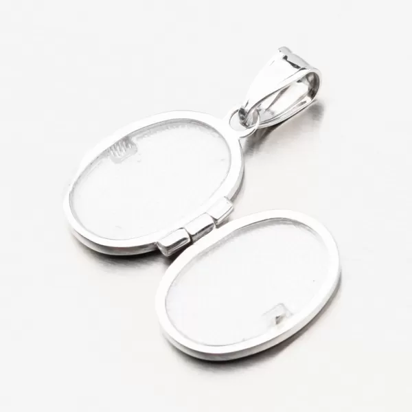 Medailon z bílého zlata na fotku 13R-409