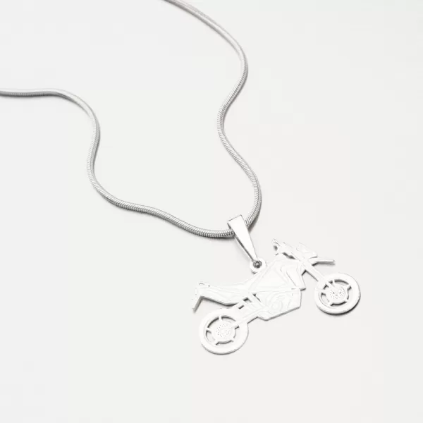 Stříbrný přívěsek motorka PAMŠ-130194-Ag