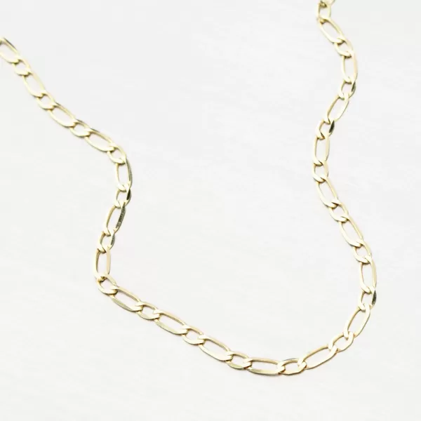 Náramek žluté zlato 585 Figaro 44-1006