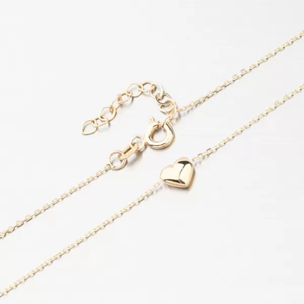 Náhrdelník se srdcem - zlato 585 GCA15-007