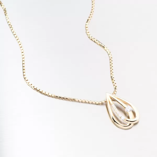 Dámský přívěsek žluté zlato 585 662P-130246