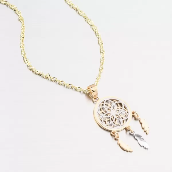 Dámský přívěsek žluté zlato 585 - Lapač snů 142P-131403