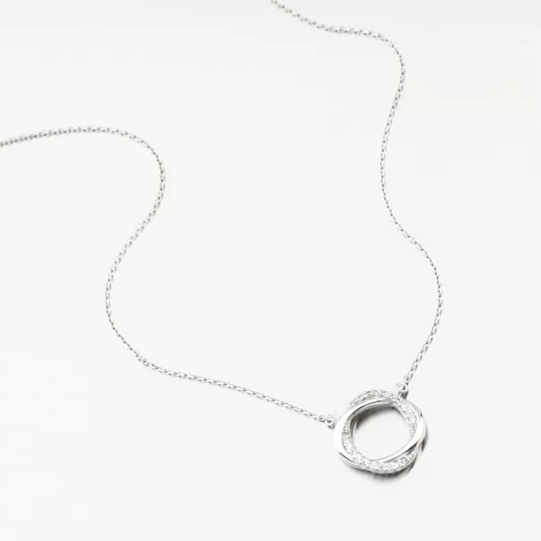 Dámský náhrdelník zirkony DZF4133-B-ZIR