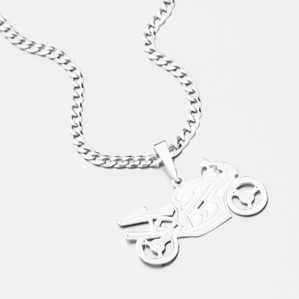 Stříbrný přívěsek motorka PAMŠ-130033-Ag