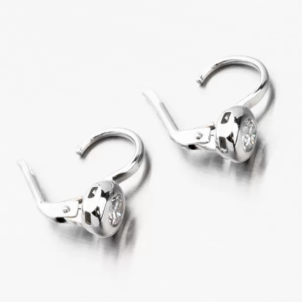 Náušnice z bílého zlata se zirkonem 168P-122387