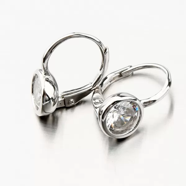 Stříbrné náušnice se zirkony PKL-2147