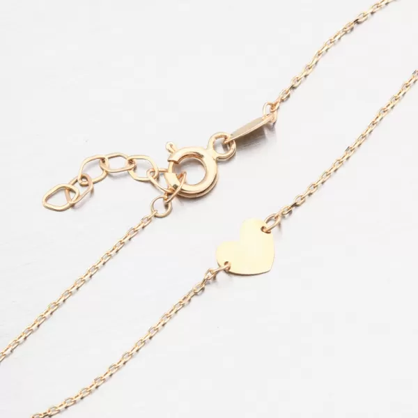 Zlatý náramek srdce 14R-037