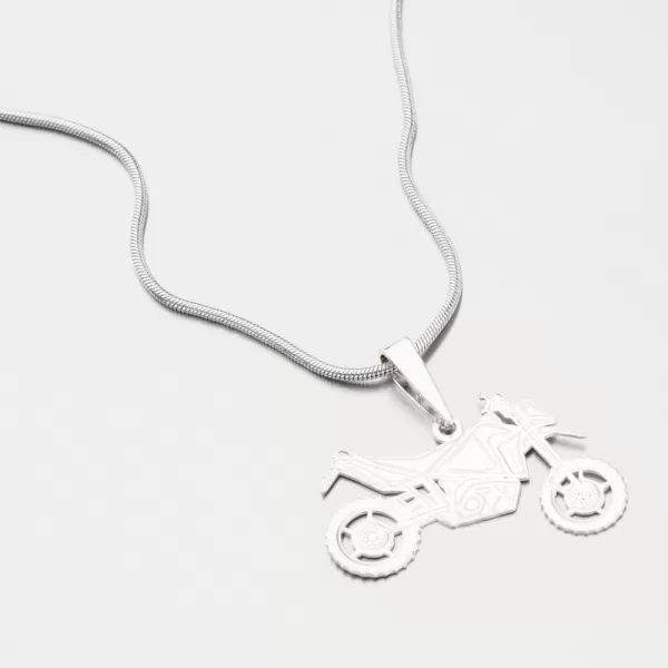 Stříbrný přívěsek motorka PAMŠ-130414-Ag