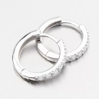 Dámské náušnice stříbro 925 zirkon kruhy PKL-2277
