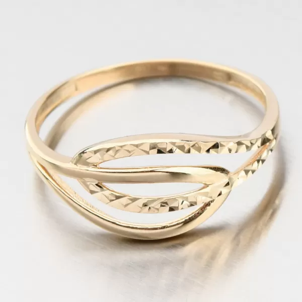 Dámský prsten žluté zlato 585 11R-362