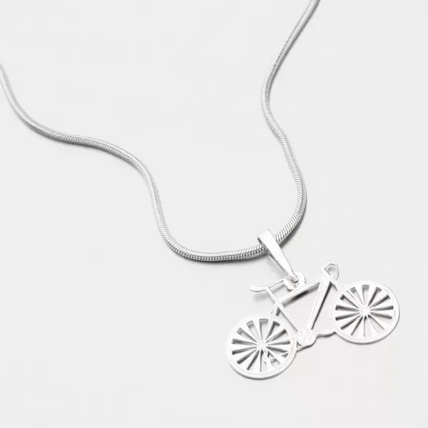 Stříbrný přívěsek jízdní kolo PAMŠ-130388-Ag