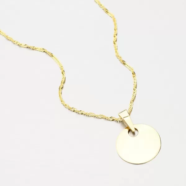 Zlatý kulatý přívěsek 322P-130040