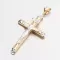 Přívěsek zlato mix 585 kříž 13R-417