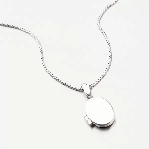 Medailon z bílého zlata na fotku 13R-409