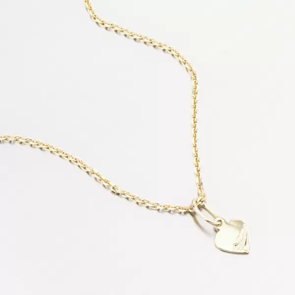 Dámský přívěsek žluté zlato 585 srdce 322P-138079