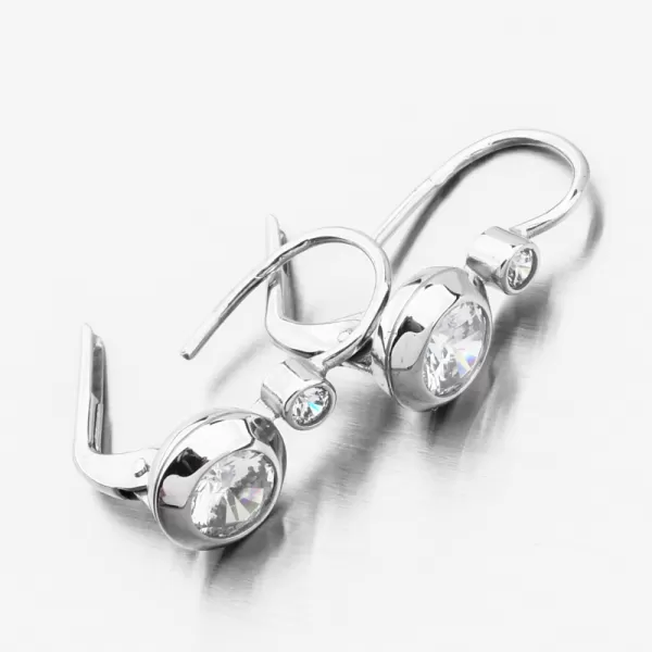 Náušnice v bílém zlatě 688P-120076