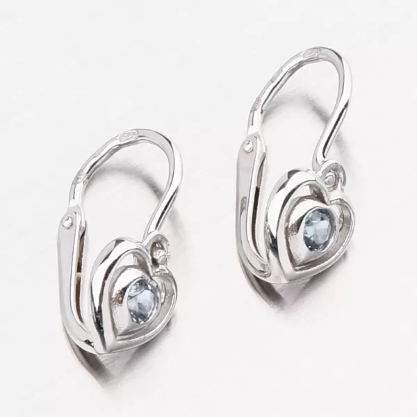 Dětské náušničky bílé zlato 585 zirkon 52DN-2752BSM