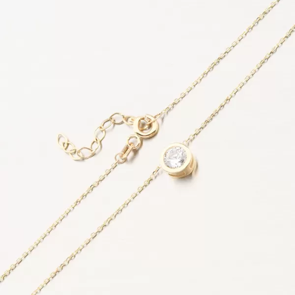 Zlatý náhrdelník se zirkonem 164P-152361