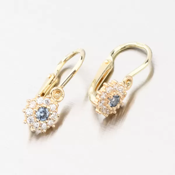 Zlaté náušnice se zirkony 52DN-2749ZMB