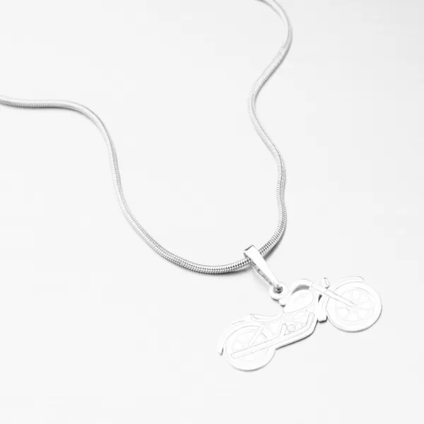 Stříbrný přívěsek motorka PAMŠ-130032-Ag