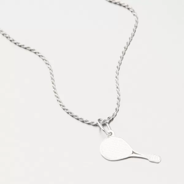 Stříbrný přívěsek tenisová raketa PAMŠ-131213-Ag