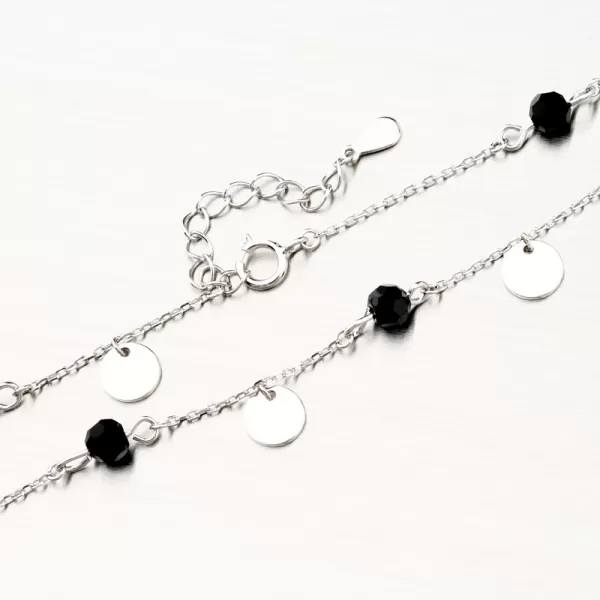 Dámský náramek stříbro 925 černé zirkony kameny PKL-4007