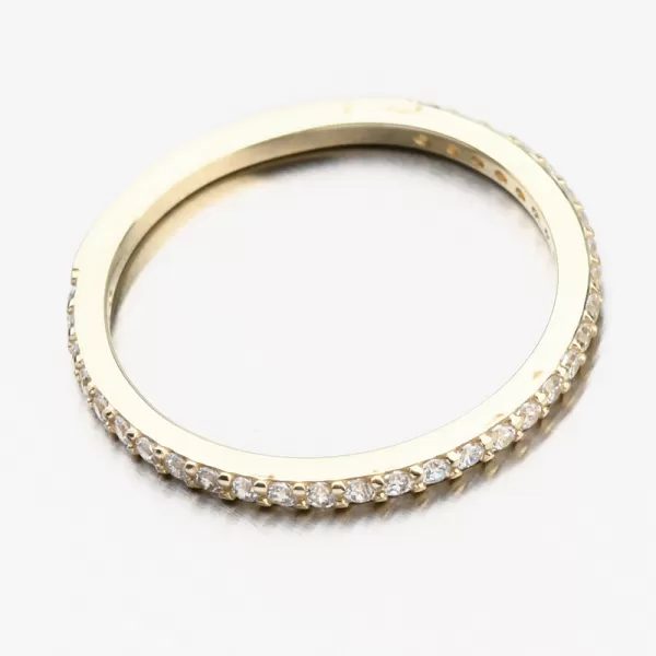 Zlatý prsten se zirkony 71SKL-4438-ZL