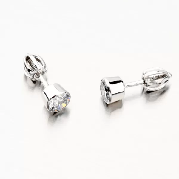 Dámské náušnice bílé zlato 585 zirkon 52GZ-3035B-SR