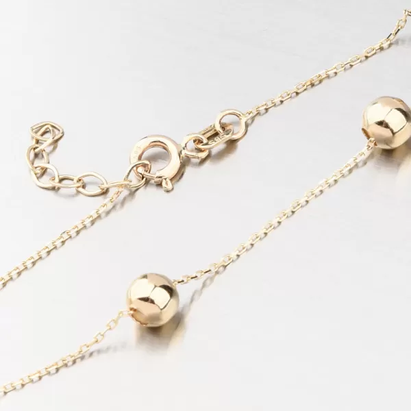 Zlatý náramek s kuličkami GCA14-008