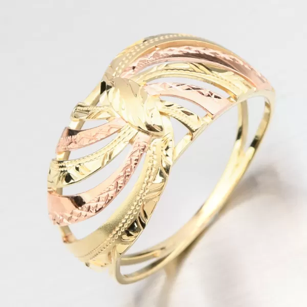 Dámský prsten žluté zlato 585 51P-435