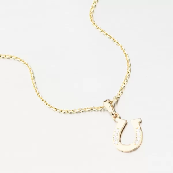 Podkova se zirkony - zlato 585 GCA13-008