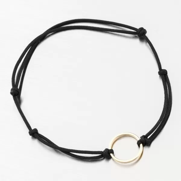 Náramek černý provázkový 74-5186ZL-Black
