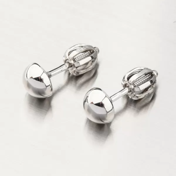 Náušnice z bílého zlata pecky 52GZ-5006-B-SR