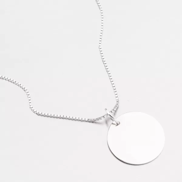 Přívěsek bílé zlato 585 kulatý 53P-373-B