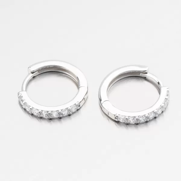 Dámské náušnice stříbro 925 zirkon kruhy PKL-2277