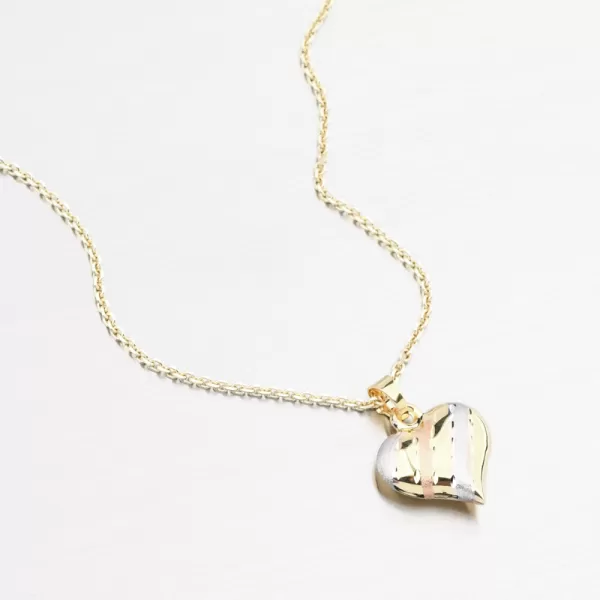 Dámský přívěsek zlato mix 585 srdce 13R-418