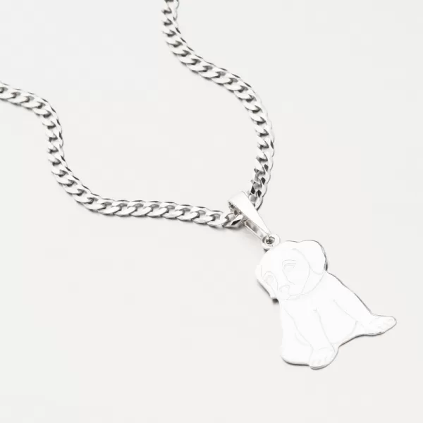 Stříbrný přívěsek pes PAMŠ-130446-Ag