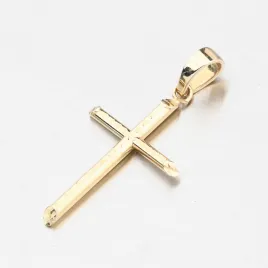 Přívěsek žluté zlato 585 kříž 112P-130639