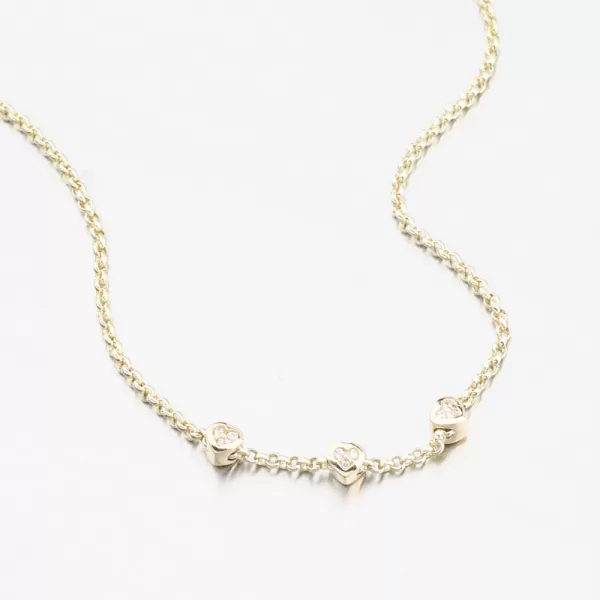 Dámský náramek žluté zlato 585 zirkon DZF5740-ZL-ZIR