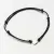 Náramek žluté zlato 585 černý provázkový se srdcem 74-005ZL-Black
