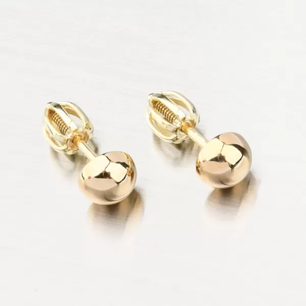 Zlaté náušnice pecky 52GZ-5006-ZL-SR