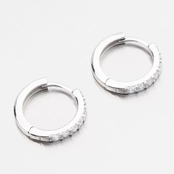 Dámské náušnice stříbro 925 zirkon kruhy PKL-2277