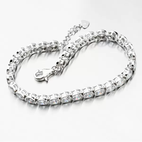 Stříbrný náramek se zirkony PKL-4010
