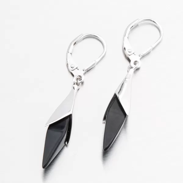 Dámské náušnice stříbro 925 onyxem PKL-2272